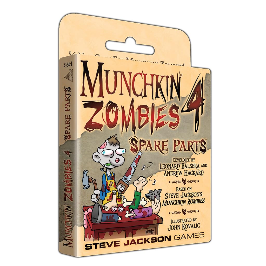 Munchkin Zombies 4 Spare Parts Game