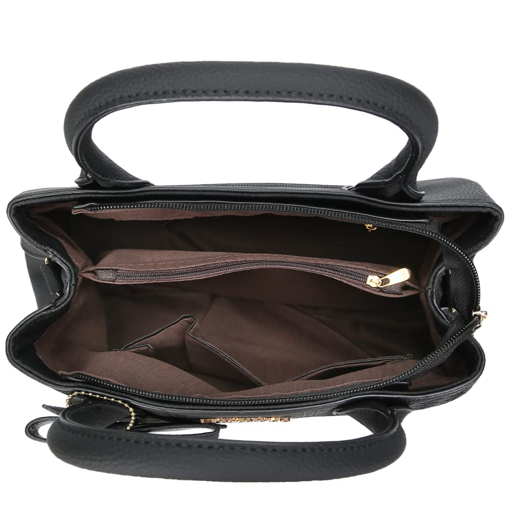 ACNCN Ladies Handbags, Women Fashion PU Leather Top Handle Satchel Shoulder Tote Bags