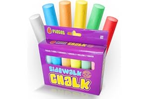 S.T.O.R.M. Sidewalk Chalk For Kids Easter Basket Stuffers For Toddlers Kids For Outside Bulk Washable Chalk 6 Pieces