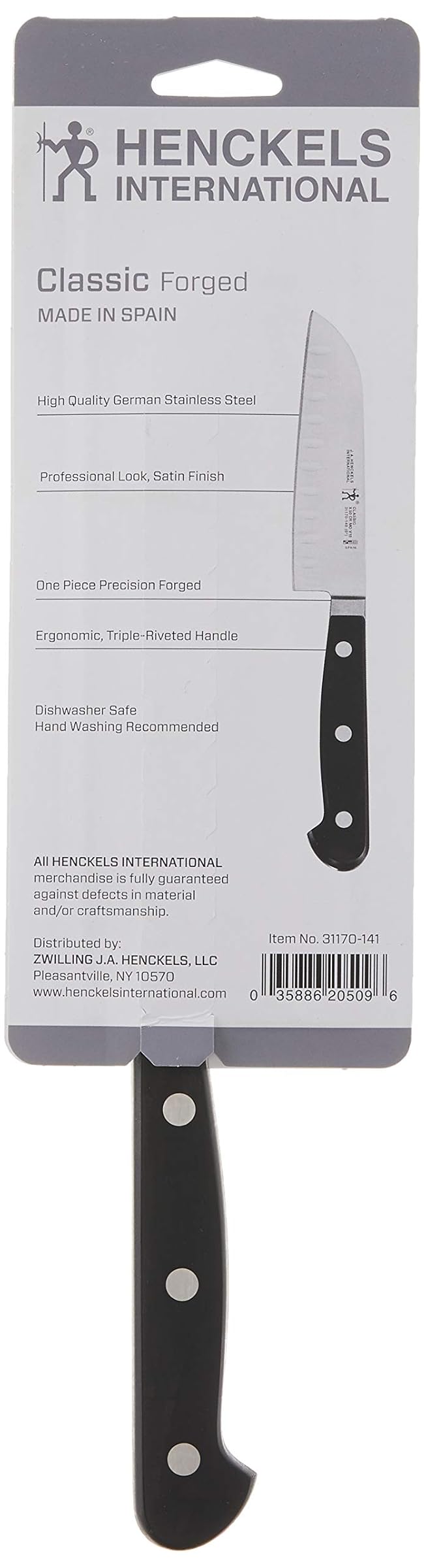 J.A. Henckels International Classic Santoku Knife, blk