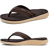 Harxxitd Men's Flip Flops with Arch Support Thong Orthopedic Sandals for Plantar Fasciitis & Flat Feet, Water Friendly Non-Slip Summer Beach Lightweight Slides, Pool, Gym