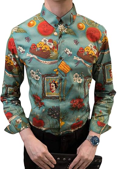 camisa frida kahlo hombre