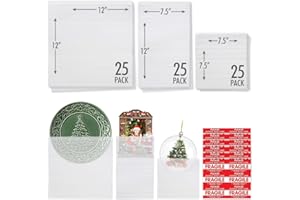 COMFECTO 75 pcs Cushion Foam Pouches, 3 sizes Wrap Foam Packing Sheets to protect Mug Cup Glasses Plate Dishes, Moving Materials Kit Alternative to Bubble Cushioning Wrap for Ornaments