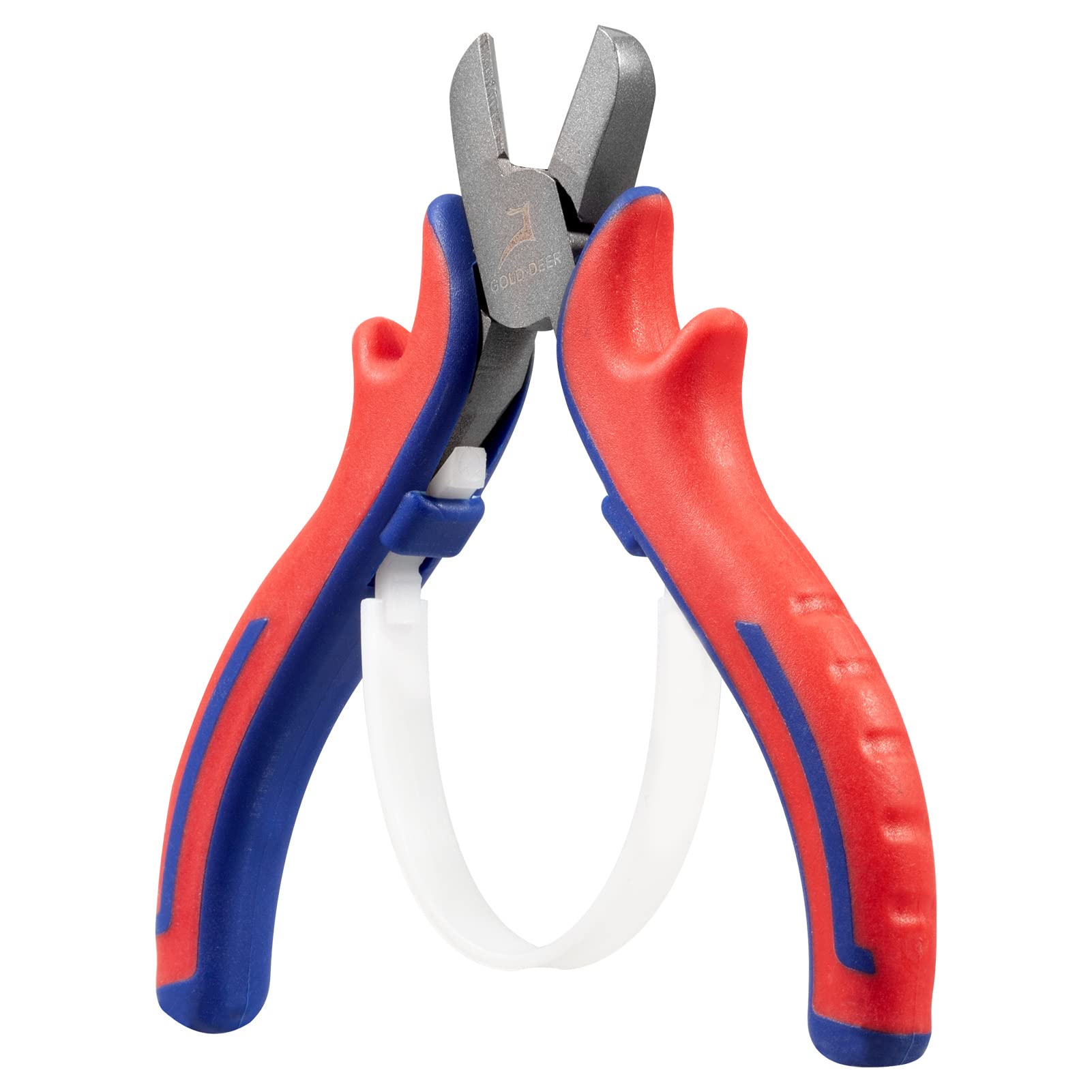 GOLD DEER 4" Mini Diagonal Cutters Diagonal Cutting Pliers Small Wire Cutters, CRV Steel Body with Teflon Finish and Professional Handle, Diagonal Pliersfor Crafts Jewelry Wire Electronics Plastic