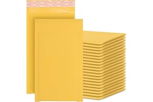 Kraft Bubble Mailers 50pcs 5''x9.6'' Shipping Envelopes Kraft Padded Envelopes Self Seal Adhesive