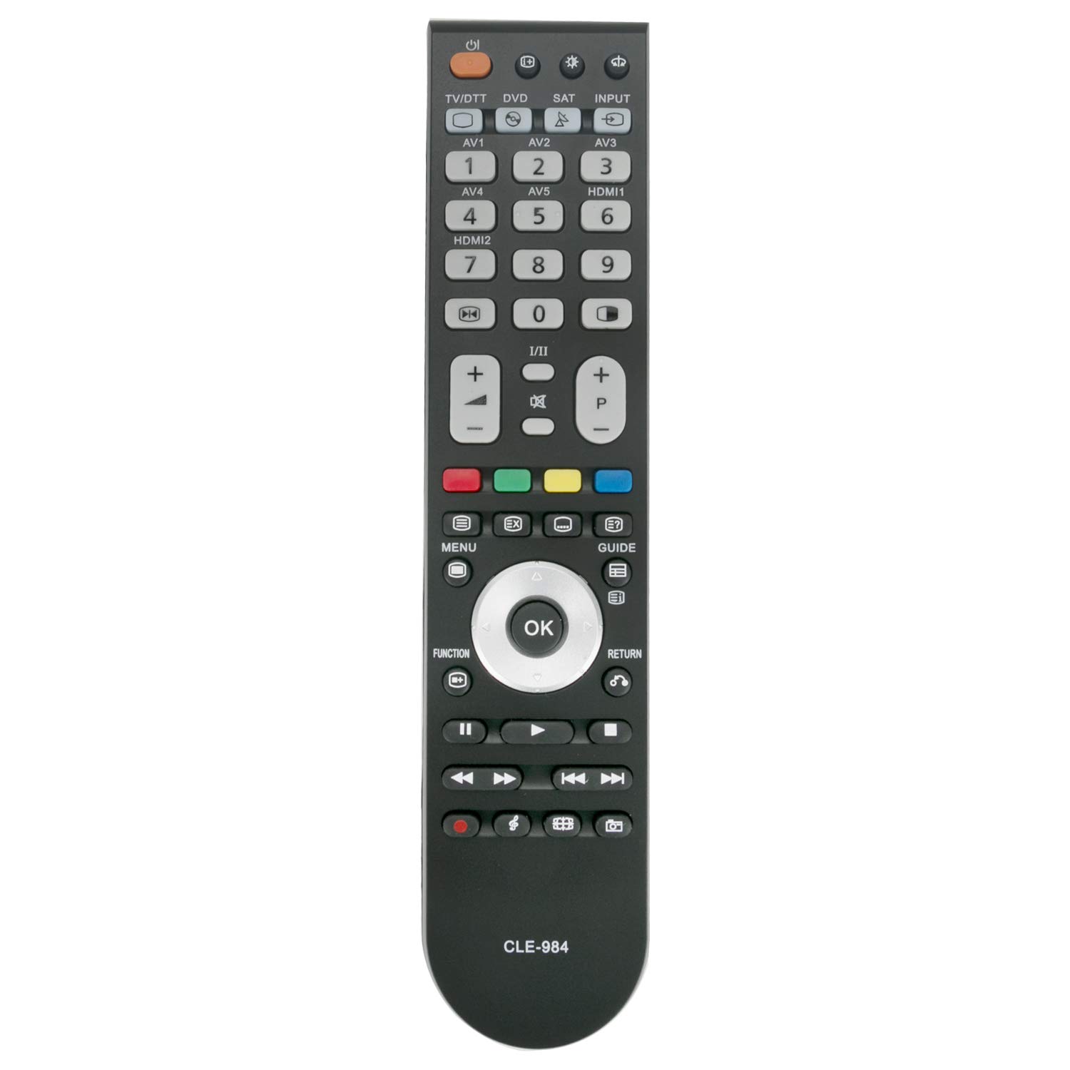 VINABTY CLE-984 Remote Control replacement fit for Hitachi TV L26H01U L26hr1u L32H01U L32hr1u L37VR1U L37v01e L37v01u L37v01ea L37v01ua L37VP01E L37vp01u L37VP01U L37v01u L47VP01E L42VP01U L42VP01S