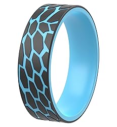 ThunderFit Silicone Wedding Ring Unisex, Laser