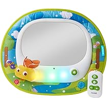 baby car mirror with lights and music