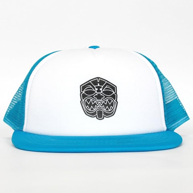 Amazon Farmers Market Hawaii ファーマーズマーケットハワイ Cap キャップ 帽子 メンズ 青 Akua Meshcap アクアメッシュキャップ Fmhi Tiki Aloha トラッカー メッシュキャップ キャップ 通販