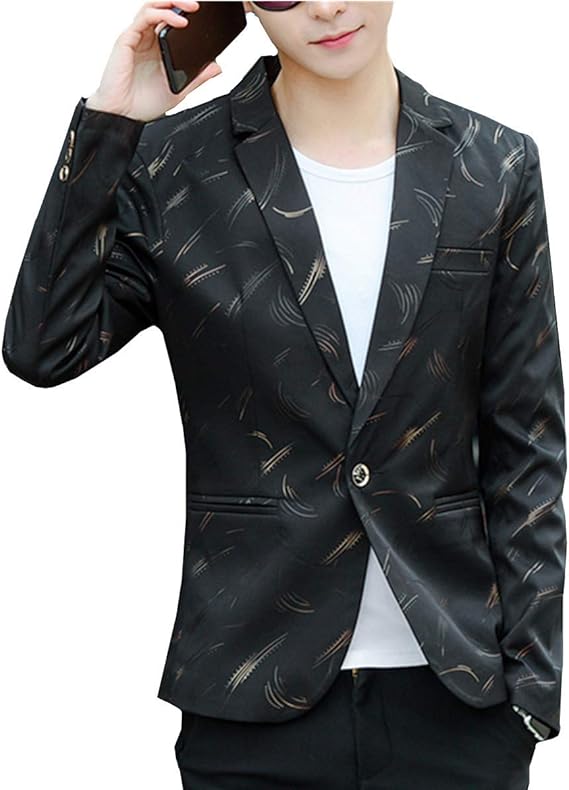 Amazon Co Jp Yojap ジャケット メンズ ビジネス １つボタン 西洋式 サマージャケット ブレザー おしゃれ ブレザージャケット ファッション ドレッシー カジュアル 長袖 礼服 服 ファッション小物