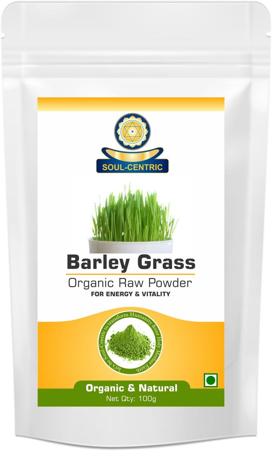 Soul-Centric Organic Barley Grass Powder for Natural Alkaline and Chlorophyll 100g
