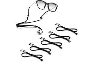Glasses Strap, 6 Pcs Adjustable Sunglasses Strap for Men Women, Anti-Slip Eyeglass Strap for Most Sunglasses, Eyeglasses