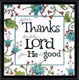 Tobin DW2792 Heartfelt Give Thanks Counted Cross Stitch Kit, 10 by 10-Inch, 14 Count