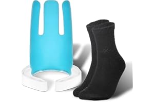 ELFZONE Compression Sock Aid Device for Seniors - Sock Puller Aids Helper Easy On and Off Assistant Tool No Bending to Put On Your Socks Donner to Assist Putting Stocking Sock Installer Stretcher for Elderly