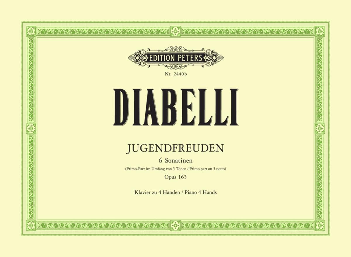 Diabelli: Jugendfreuden Op.163: 6 Sonatinas for Piano Duet Op. 163 (EP2440B): Primo Part Within 5-note Range (Edition Peters)