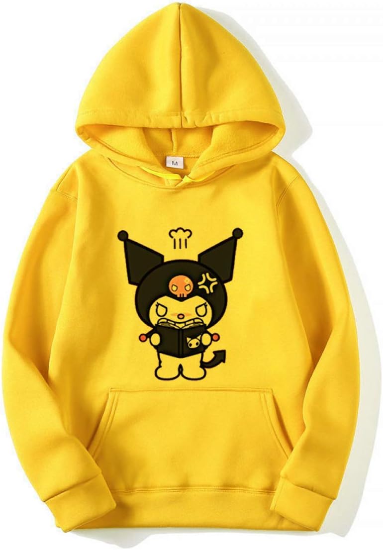 Kuromi Sudadera Con Capucha Divertida Delgada Casual Suelta 
