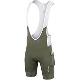 Przewalski Men's Cycling Bib Shorts, 4D Padded Bike Bibs with 2 Pockets | Breathable quick-dry biking bib shorts with a 4D chamois, 2 phone pockets, silicone leg grips, and low-light visibility