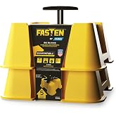 Camco FasTen RV Leveling High-Gain Base, Nesting Design, 44539 | Carry Handle Included, Compatible with Square Blocks and Jacks, Holds Up to 8000 lb, Stacks for Storage