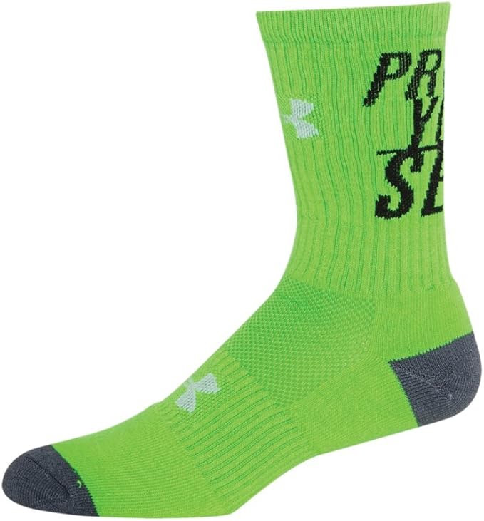 Under Armour Men's UA Prove Yourself Crew Socks Large HYPER GREEN