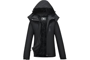 CAMEL CROWN Women's Warm Winter Ski Jackets Waterproof Snow Coat with Hood Mountain Windproof Rain Jacket
