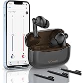 Otoadd F1-S Bluetooth OTC Hearing Aids for Seniors Adults with Hearing Loss, Rechargeable Hearing Amplifier with App Control, AI Voice Enhancement &amp; Noise Cancelling, Invisible Design, 30H Battery