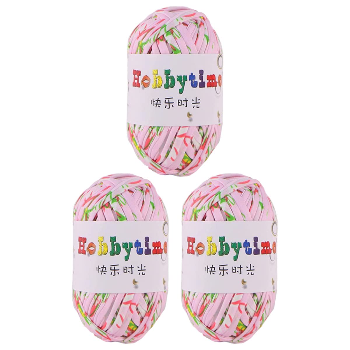 3 Pack Super Soft Rainbow Colorful T Shirt Yarn Weaving Yarn Thick Crochet Cloth Yarn for Knitting Blanket Handbag Purse DIY Crafts 300g