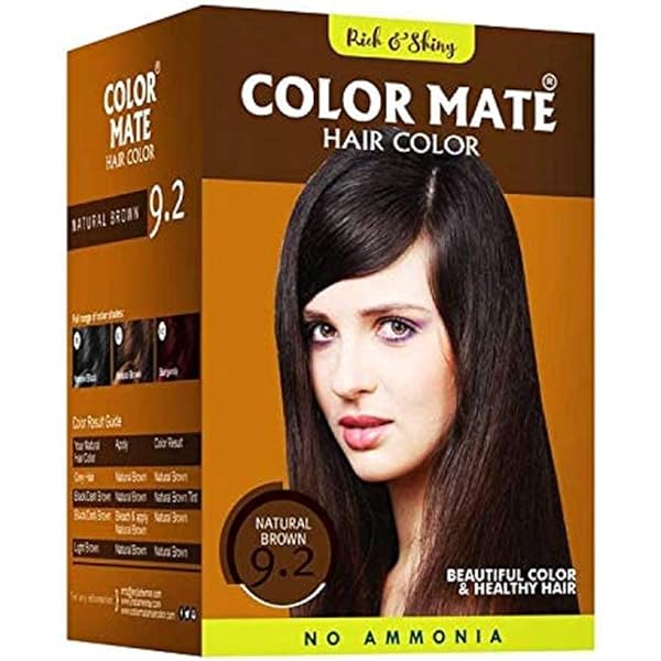 Amazon.com : Color Mate Herbal Based Ammonia Free Hair Color with