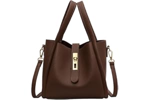 hibear Bucket Bag for Women,Trendy Bucket Crossbody Bag Small Vintage Elegant Tote Bag Women's Shoulder Handbags Cluth Purse