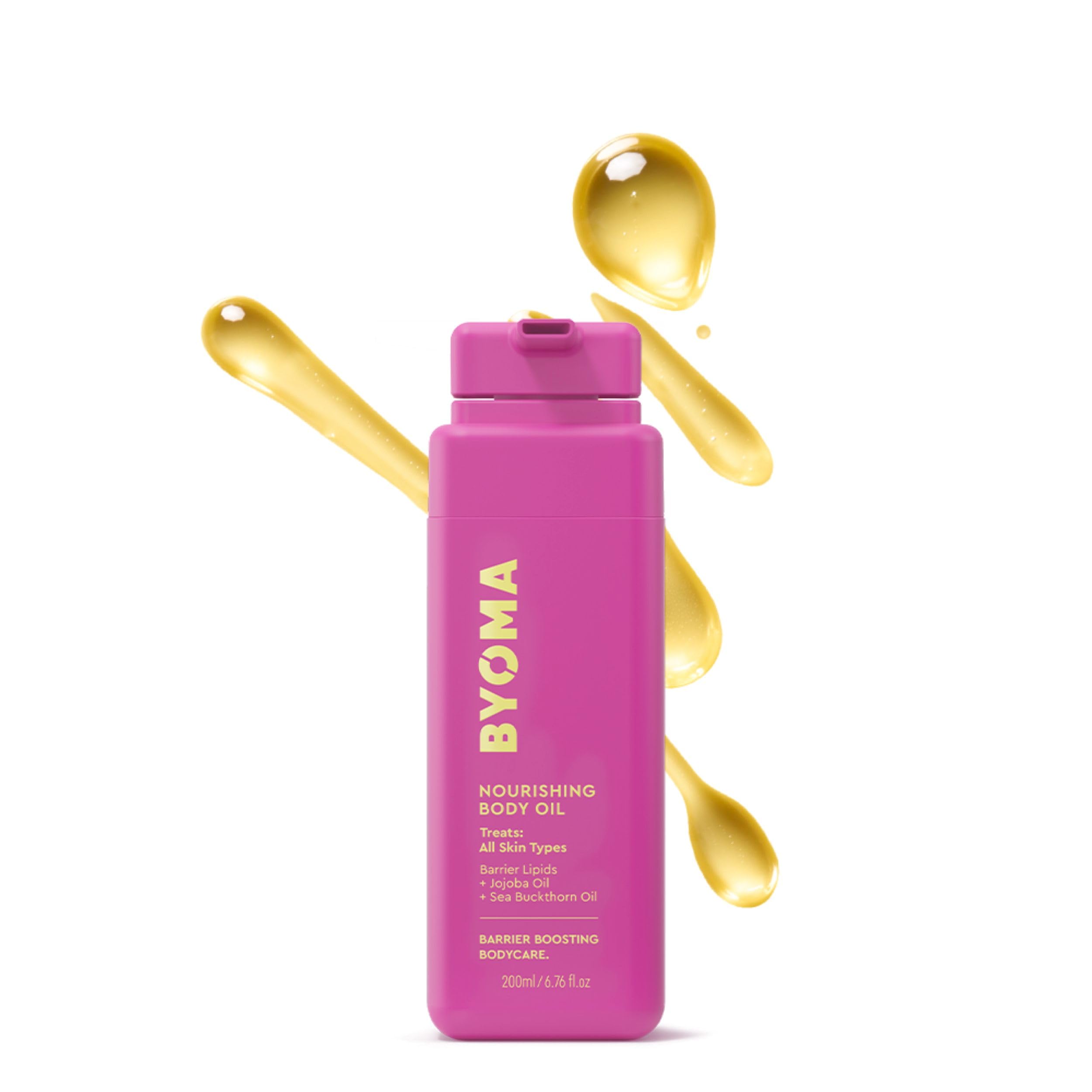 BYOMA Nourishing Body Oil (200ml) Lightweight, Fast-Absorbing Body Oil - Improves Skin Texture - Hydrates, Brightens and Restores Skin Barrier, Vegan