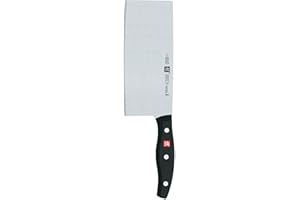 Zwilling J.A. Henckels 30795-183 Twin Signature Chinese Chef's Knife/Vegetable Cleaver, 7", Black/Stainless Steel