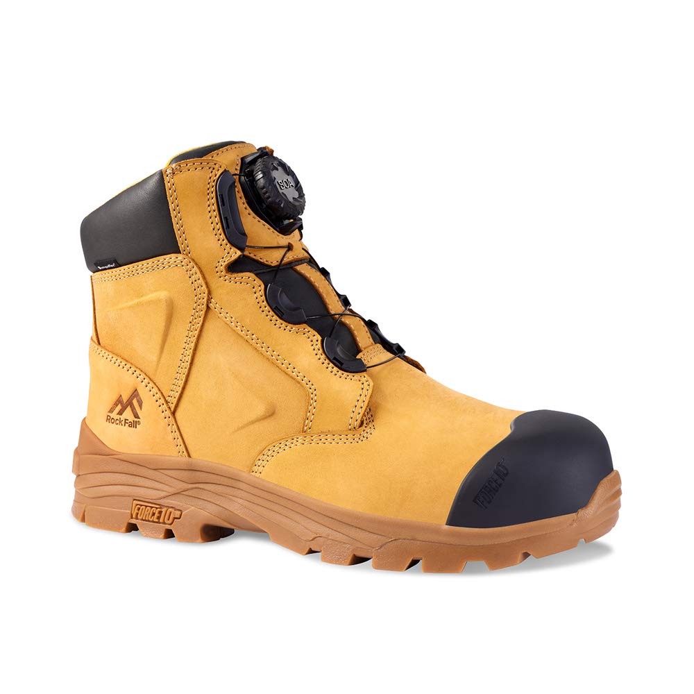Rock Fall Unisex Kids Honeystone Construction Boot, Honey, 3 UK