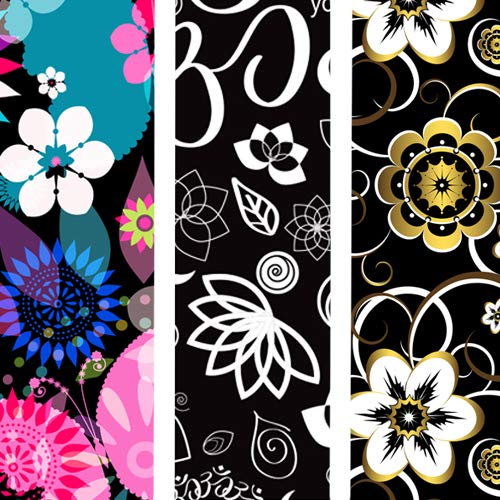 3-Pack Assorted Designs Lanyards with ID Holder & Key Ring for Keys, Cruise Ship Card, Teachers, Nurses. Waterproof Clear ID Badge Case. Essential Cruise Ship & Work Accessories. Floral Classics