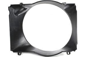 Evan Fischer Fan Shroud Compatible with 1987-1993 Ford Bronco, Fits 1987-1993 Ford F-150, Fits 1987-1993 Ford F-250, Fits 1987-1993 Ford F-350, Fits Radiator Fan, Single fan design