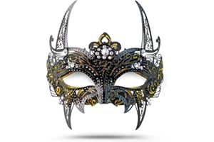 ARK Survivor Masquerade Mask For Women Metal Mask For Halloween Prom New Year Mardi Gras Carnival Mask With Flare