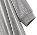 Urban CoCo Women's Half Sleeve High Low Loose Casual T-shirt Top Tee Dress (Grey, Medium)