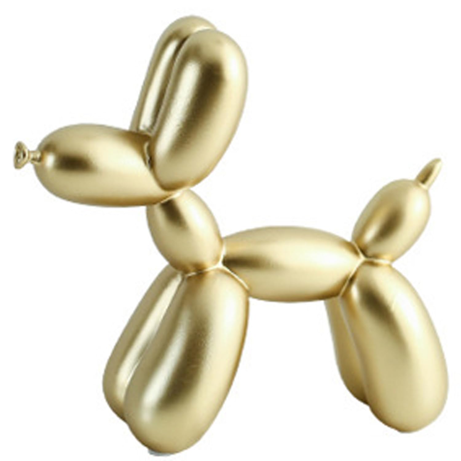 PIGPIGFLY Resin Balloon Dog Sculpture,Creative Cute Animal Crafts Figurine Balloon Dog Shaped Statue，Home Store Decoration,Modern Living Room Ornaments(Gold)