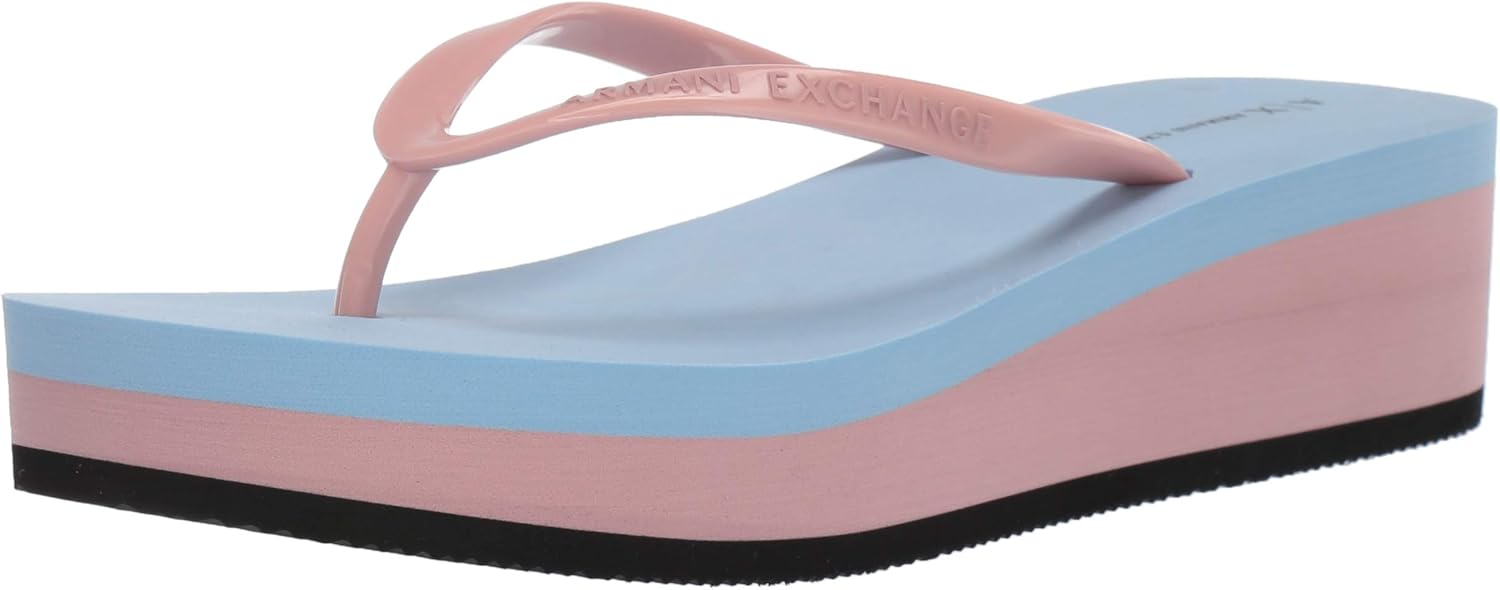 armani exchange flip flops womens