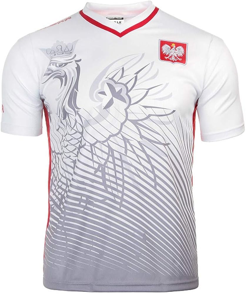 Polska Polish Eagle Men's Athletic Soccer Jersey Shirt