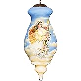 Inner Beauty Angel of Love and Light Ornament, Hand-Painted, 6" L, Glass, Christmas