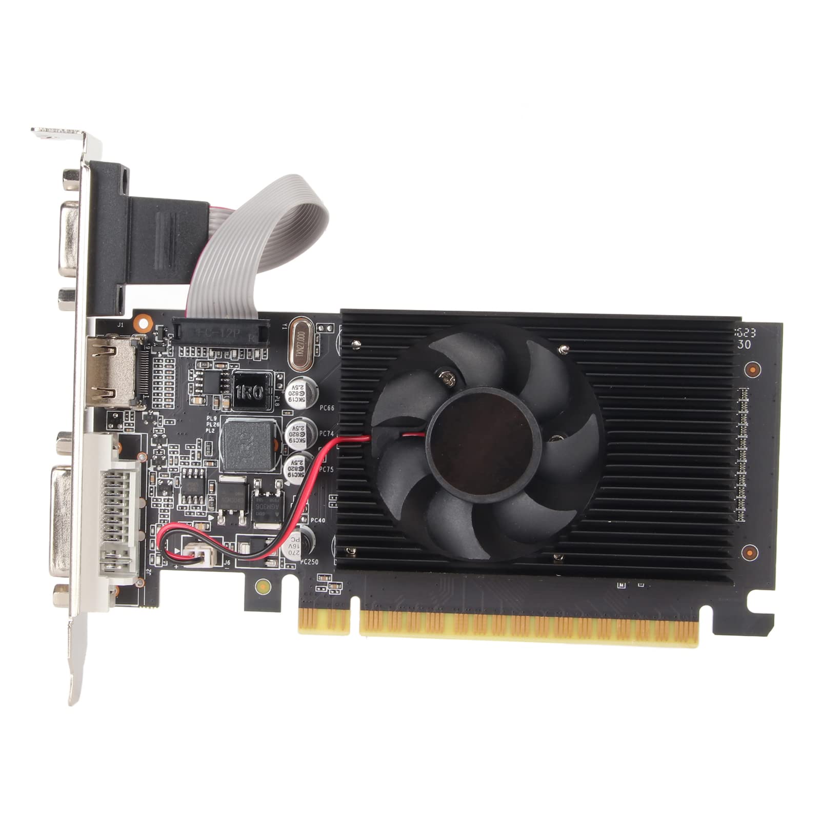 Bewinner GT610 Graphics Card, 2GB, DDR3, 64Bits, HDMI DVI VGA Desktop Video Card,PCI Express X16 Computer Graphic Cards for Desktop Computer Gaming Gpu