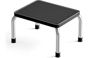 Loyoda Step Stool, Heavy-Duty Steel Legs, 350 lb Capacity, Comfortable Non-Slip Rubber seat Cushion, Non-Slip Rubber feet，Anti-Skid Bathroom Stool for Children, Elderly, Kitchen, Home Use