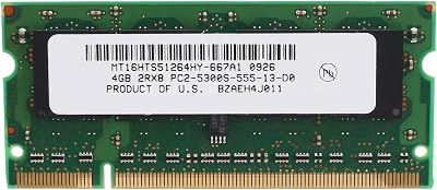 Oikabio 4GB DDR2 Laptop RAM 667MHz PC2-5300 SODIMM 2RX8 200Pin AMD