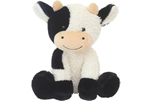 BSVOME 9 inches Cow Stuffed Animal Soft Plush Cute Cow Doll for Boys Girls