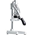 SANA Commercial Citrus Press Heavy-Duty Manual Press Juicer For All Types of Citrus, Max Extraction | Orange, Lemon, Lime, and Pomegranate Squeezer | 15 Year Warranty | White