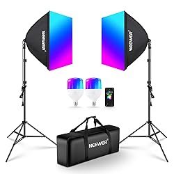 NEEWER RGB Softbox Lighting Kit with App Control