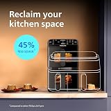 Philips 4000 Series Stacked Dual Basket Airfryer 10L RapidAir PFAS-Free view 3