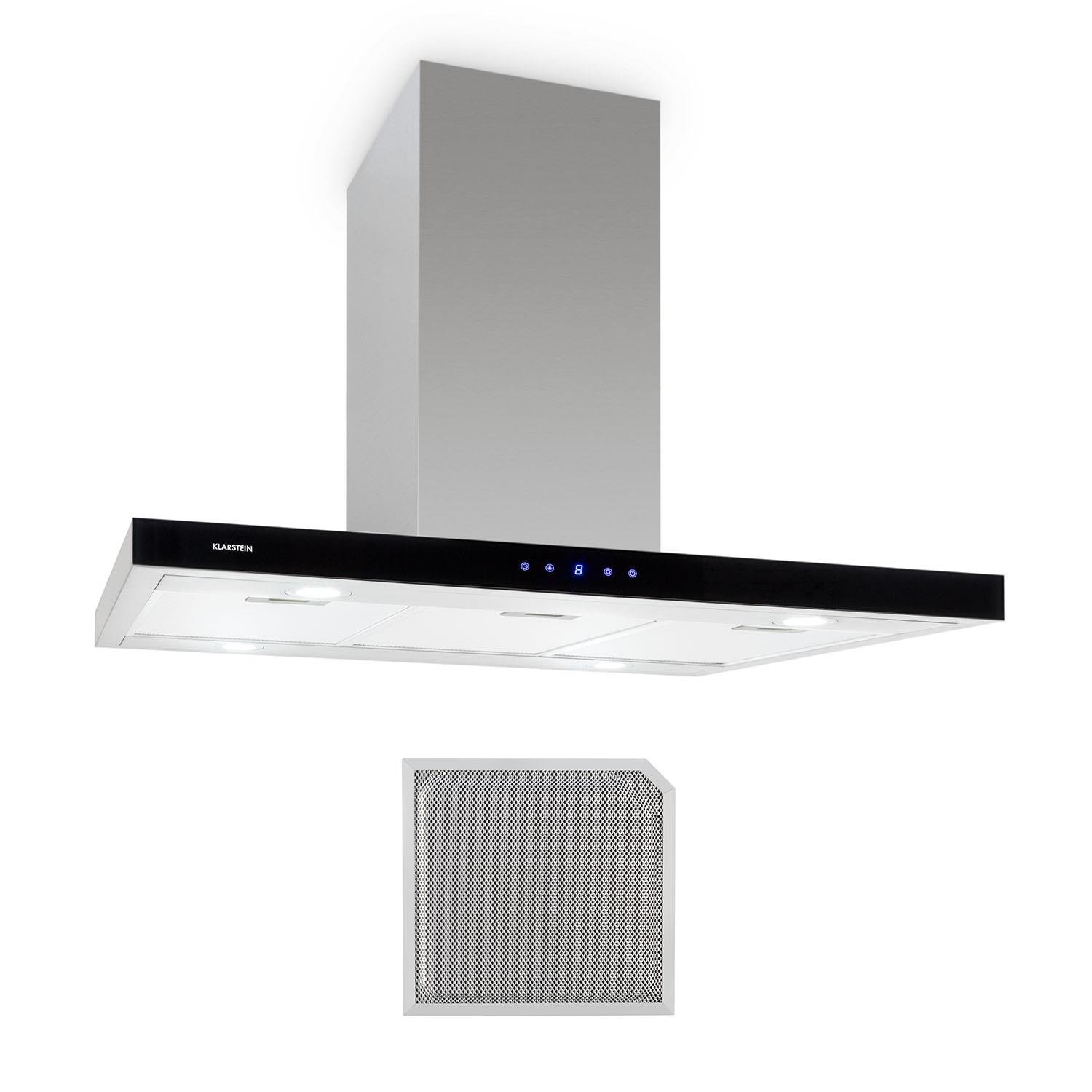 Klarstein-Madonna-Campana-extractora-Filtro-Para-el-techo-Extractor-de-humos-Absorcion-de-500-mh-90-cm-de-ancho