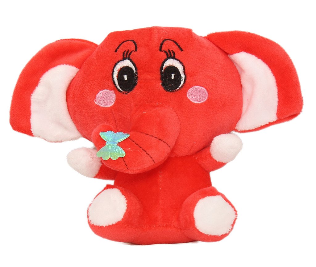 red stuffed elephant