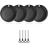 RAINDROPS Air Tracker Tags for Android, Air Tags-4 Pack Bluetooth Tracker Works with Google Find Hub, Item Finder for Keys, Luggage, Wallet, Pets (Android Only, Black, 4 Pack)​​