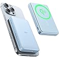 ESR for MagSafe Power Bank, Ultra-Compact 10,000mAh MagSafe Portable Charger, Qi2 Certified 15W Ultra-Fast Battery Pack, 27W USB-C MagSlim Charger with Cable for iPhone 16/15/14/13/12, Sky Blue